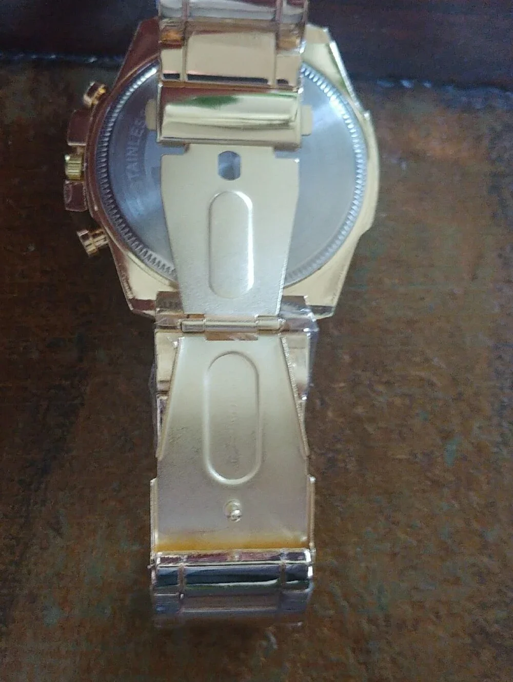 Gold-Tone Men's Chronograph Watch - USA Branding